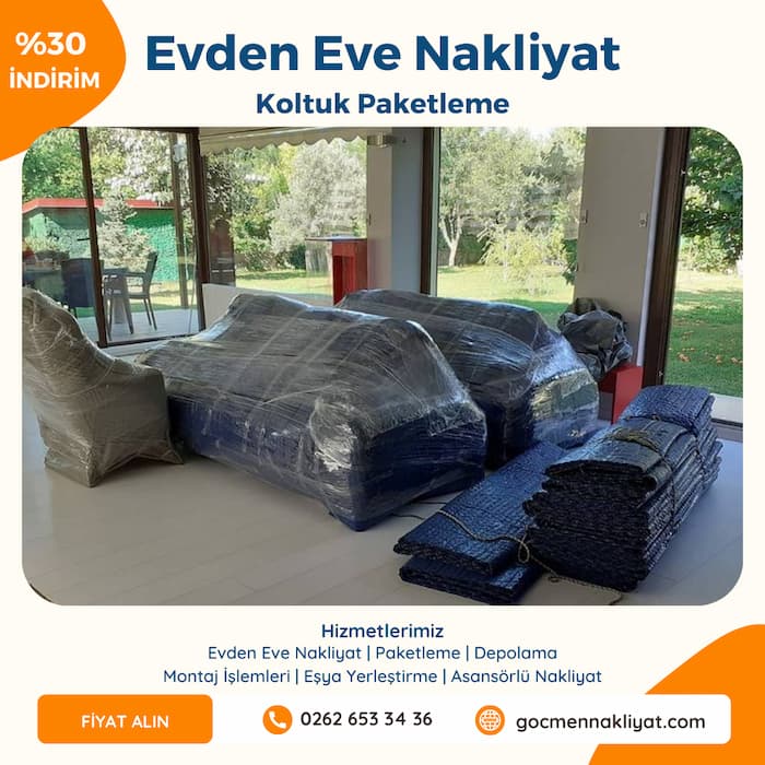 Gebze Evden Eve Nakliyat Koltuk Paketleme